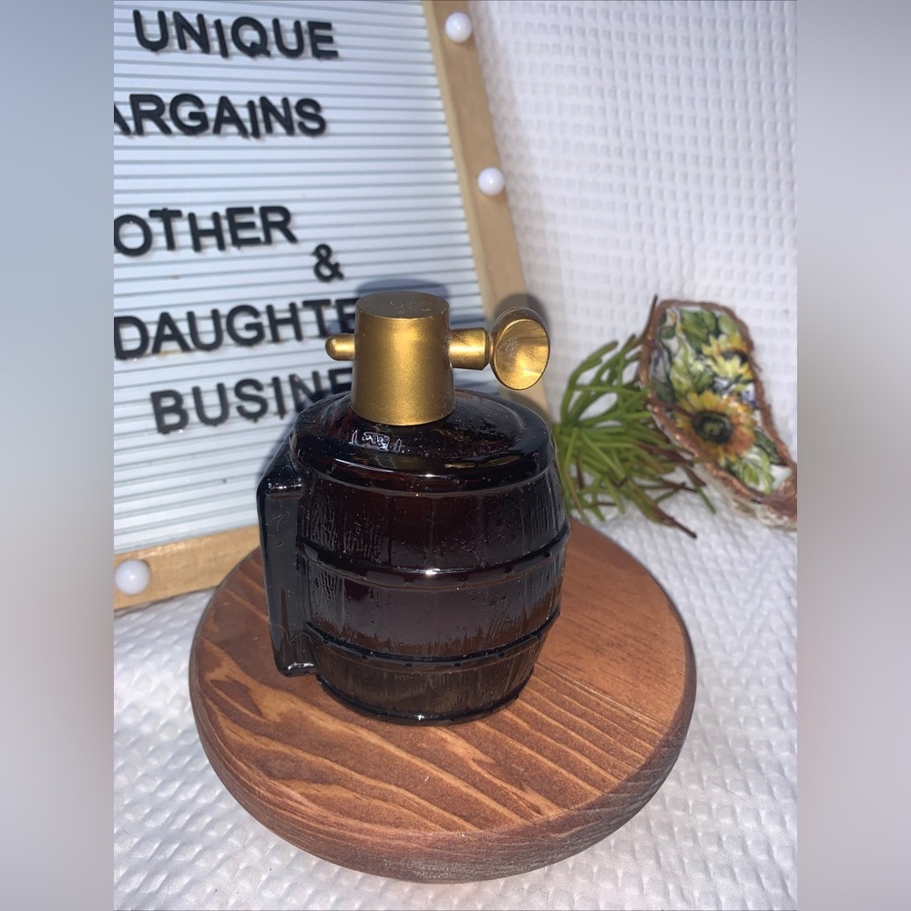VINTAGE 1970’s Avon OLAND After Shave On Tap Beer Keg Glass Bottle Decanter